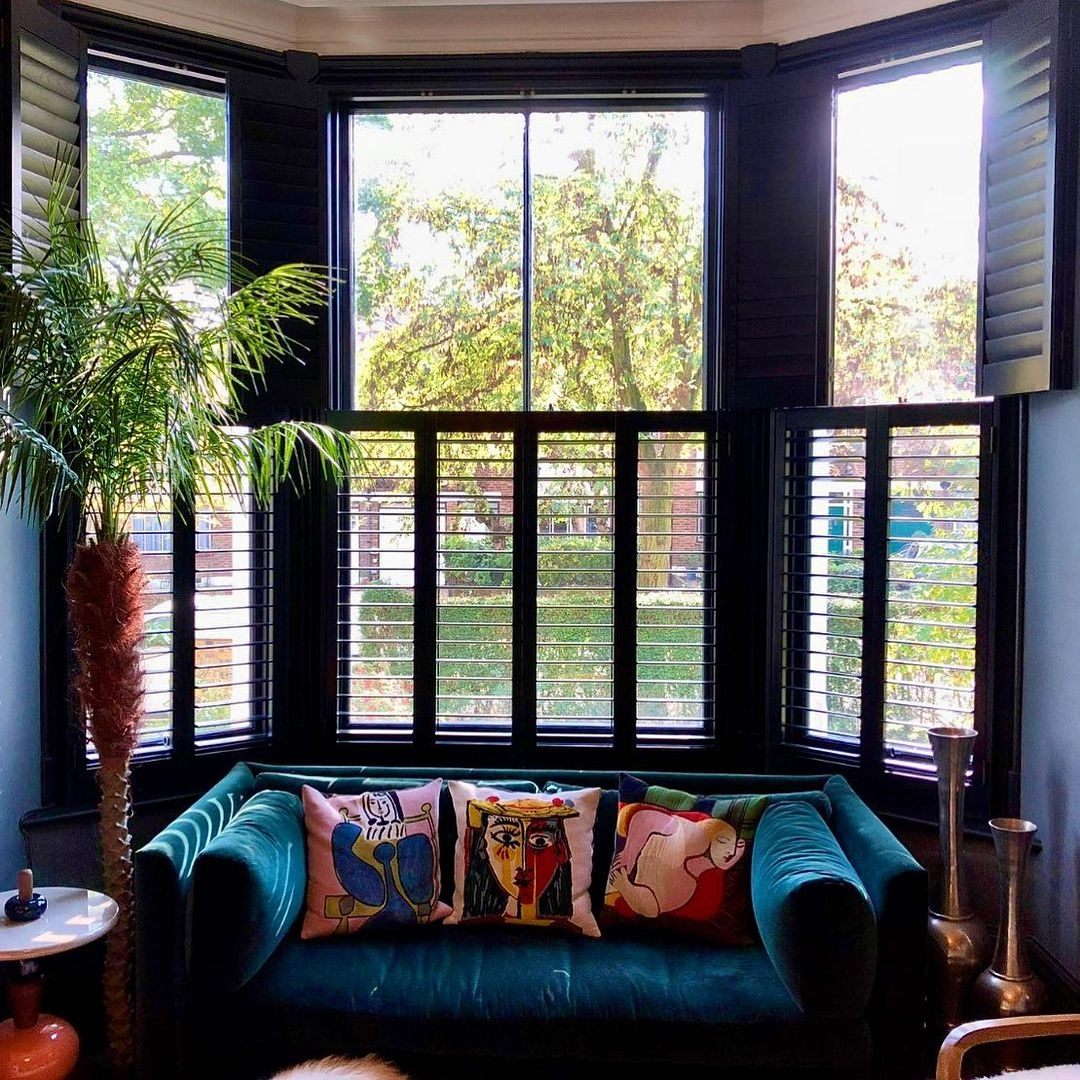 Café Style Bay Window Shutters